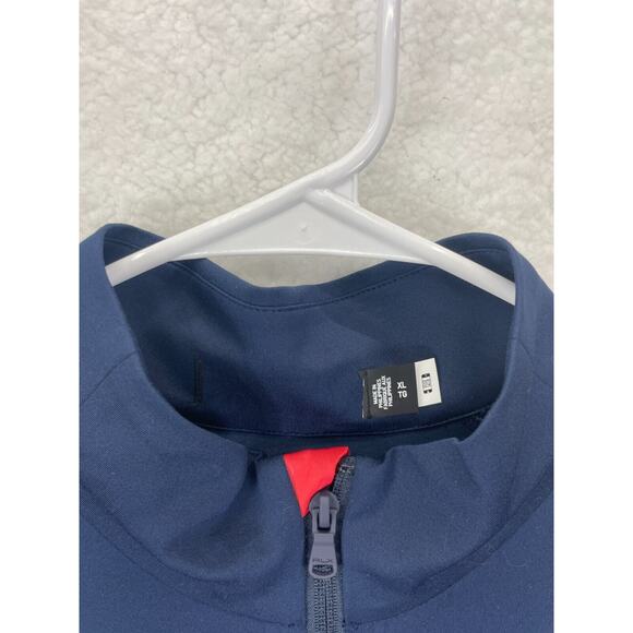RLX Ralph Lauren Peached‎ Jersey Half Zip Men’s Size XL Blue Red Mid Layer - Picture 3 of 8